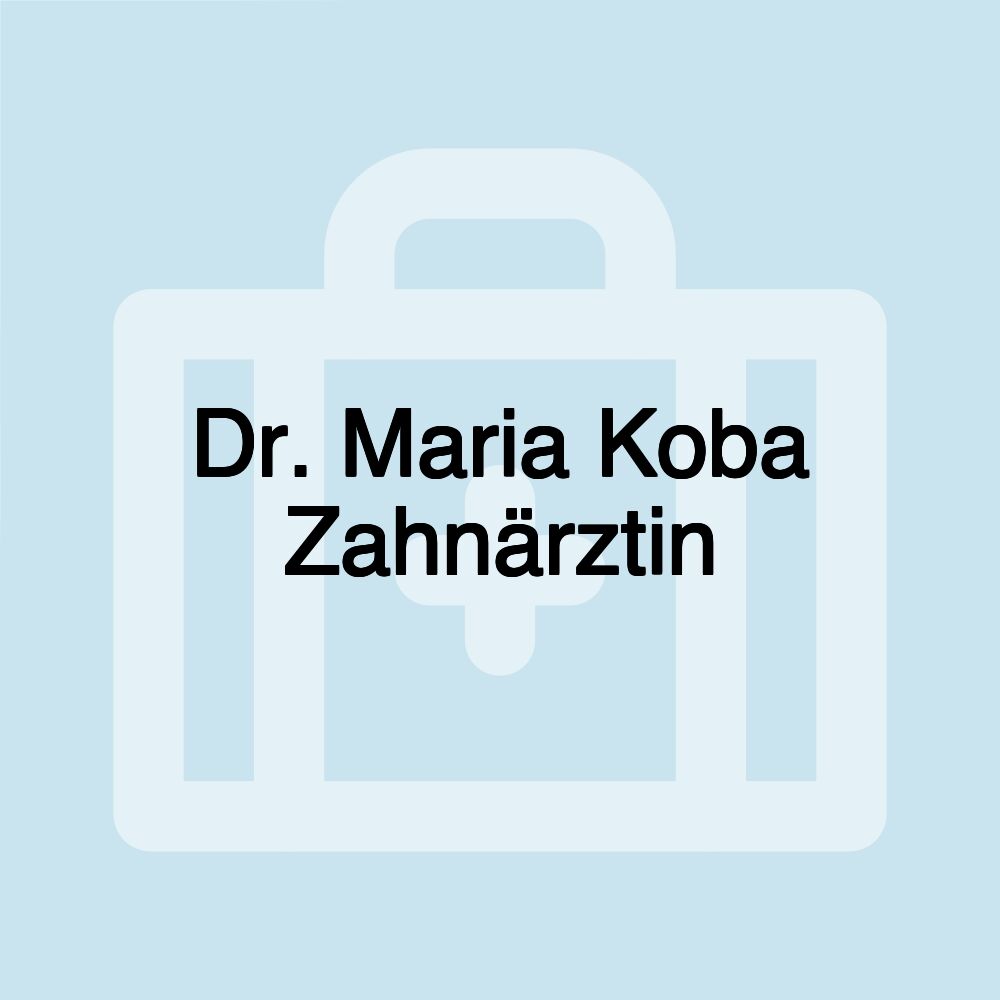 Dr. Maria Koba Zahnärztin