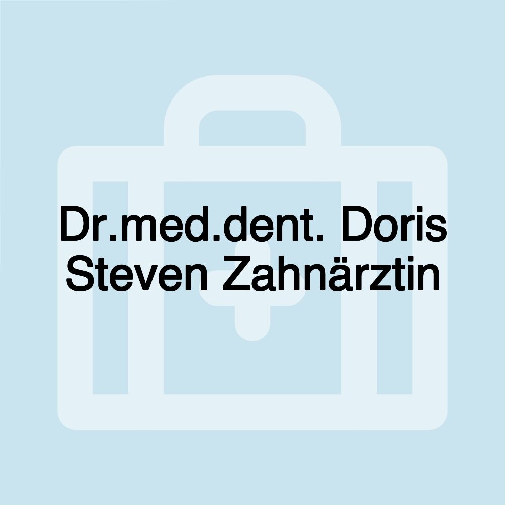 Dr.med.dent. Doris Steven Zahnärztin