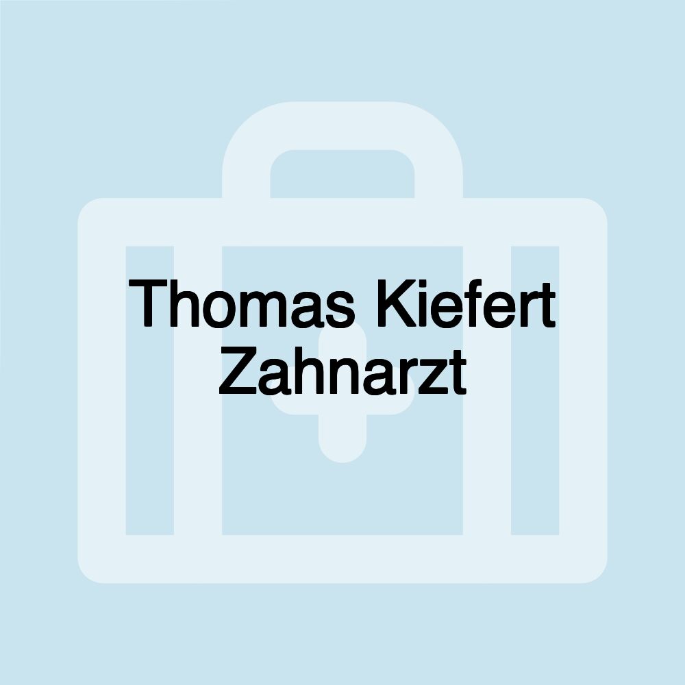 Thomas Kiefert Zahnarzt