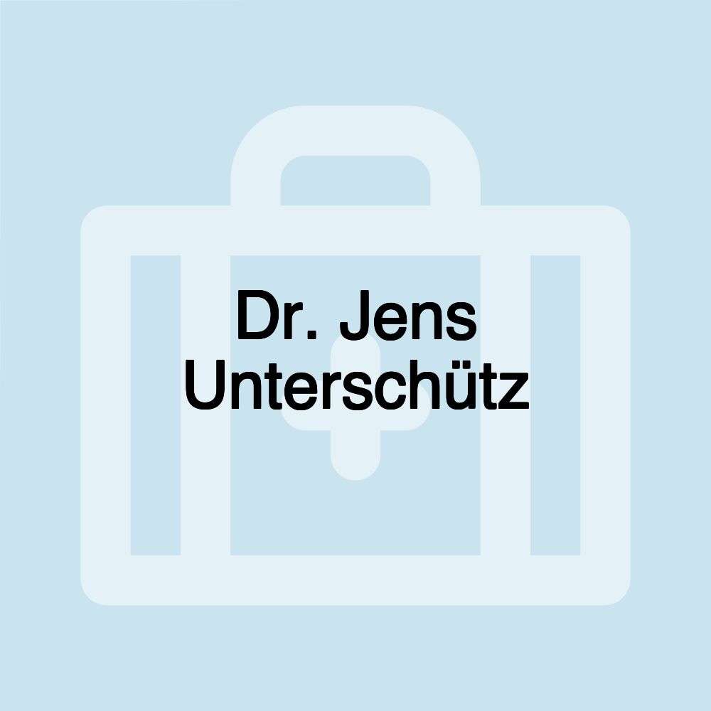 Dr. Jens Unterschütz