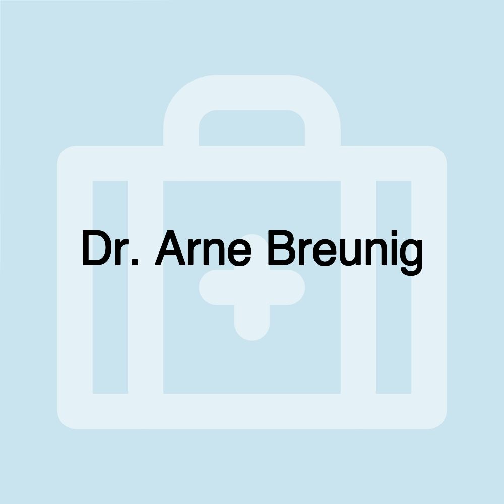 Dr. Arne Breunig