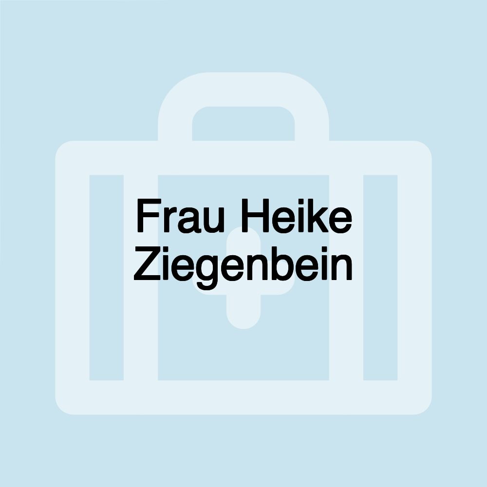 Frau Heike Ziegenbein