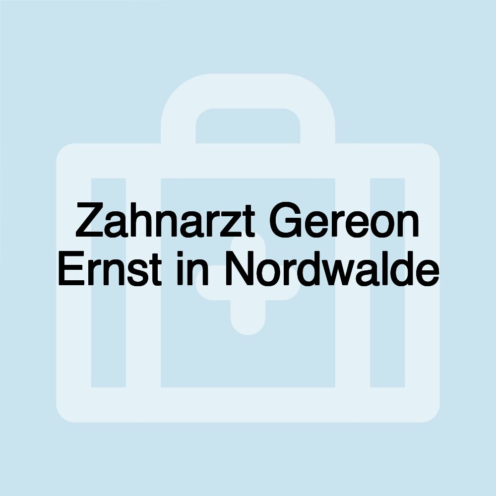 Zahnarzt Gereon Ernst in Nordwalde