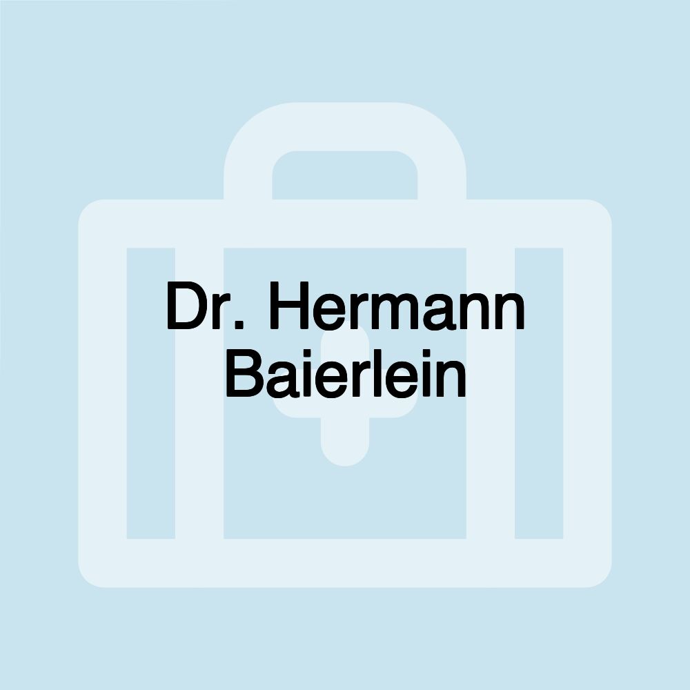 Dr. Hermann Baierlein