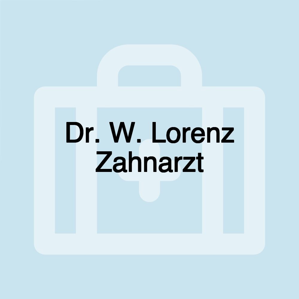 Dr. W. Lorenz Zahnarzt