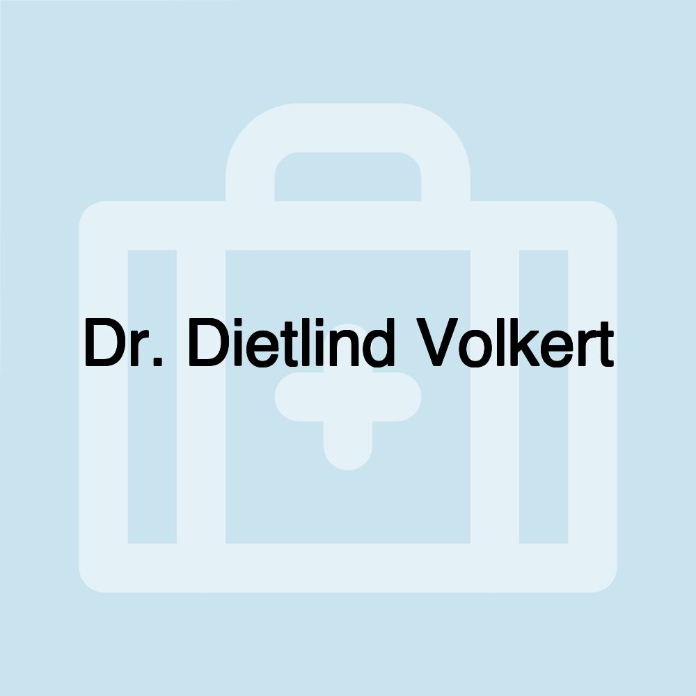 Dr. Dietlind Volkert