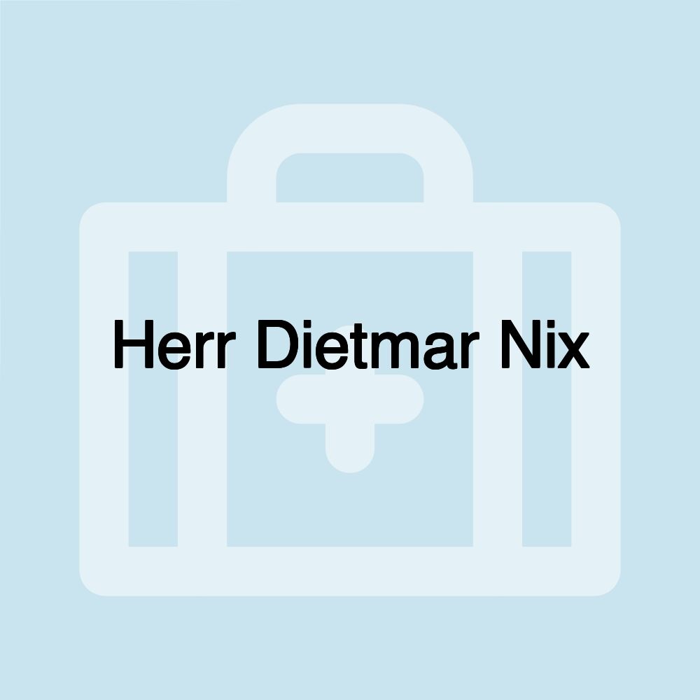 Herr Dietmar Nix