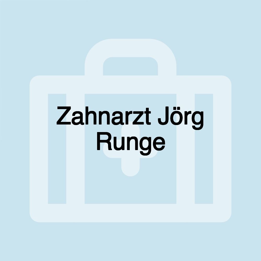 Zahnarzt Jörg Runge