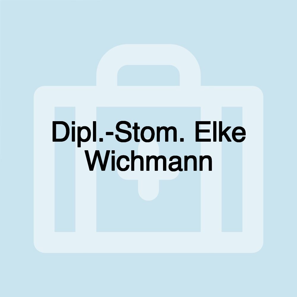 Dipl.-Stom. Elke Wichmann