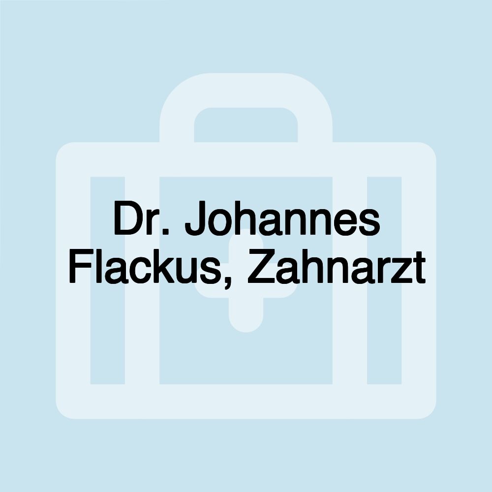 Dr. Johannes Flackus, Zahnarzt