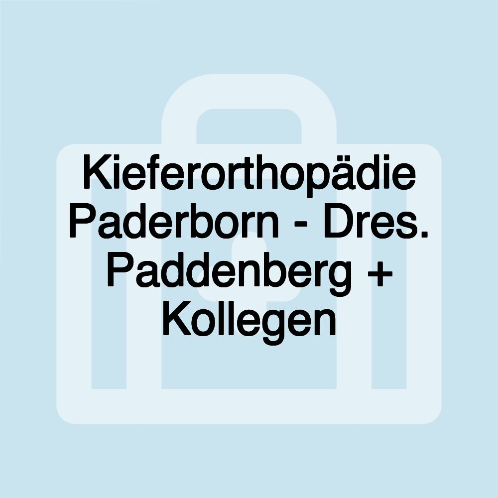 Kieferorthopädie Paderborn - Dres. Paddenberg + Kollegen