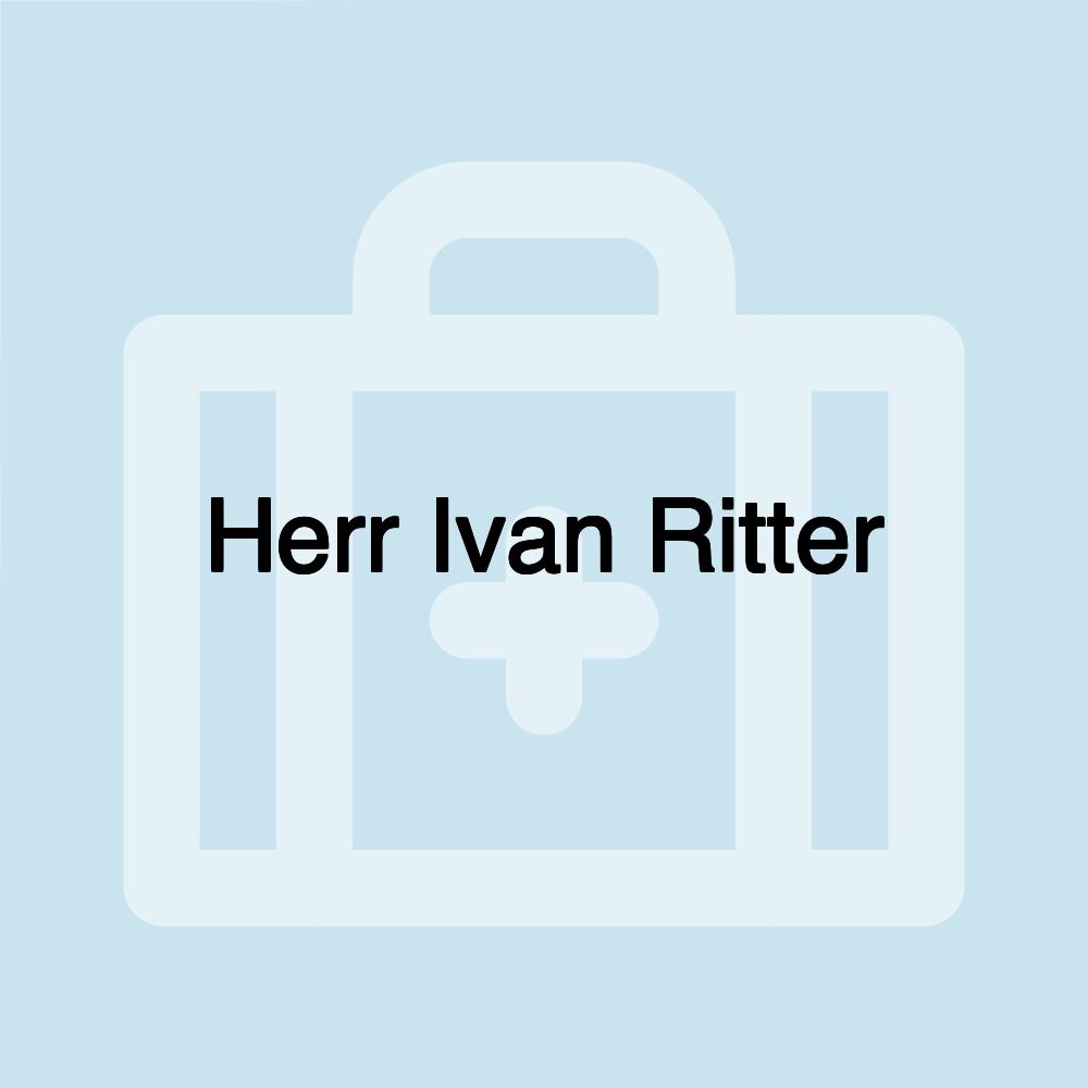 Herr Ivan Ritter