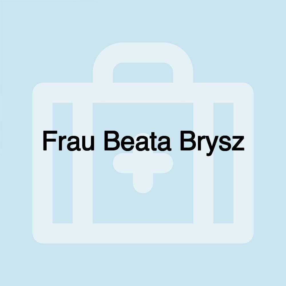 Frau Beata Brysz