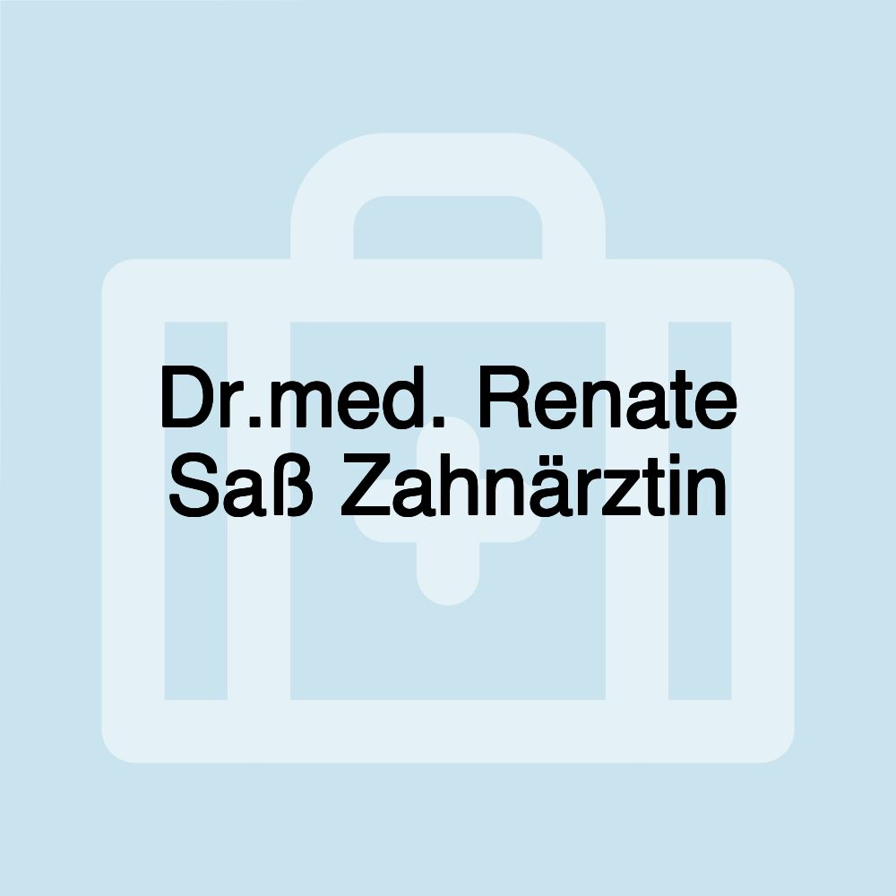 Dr.med. Renate Saß Zahnärztin