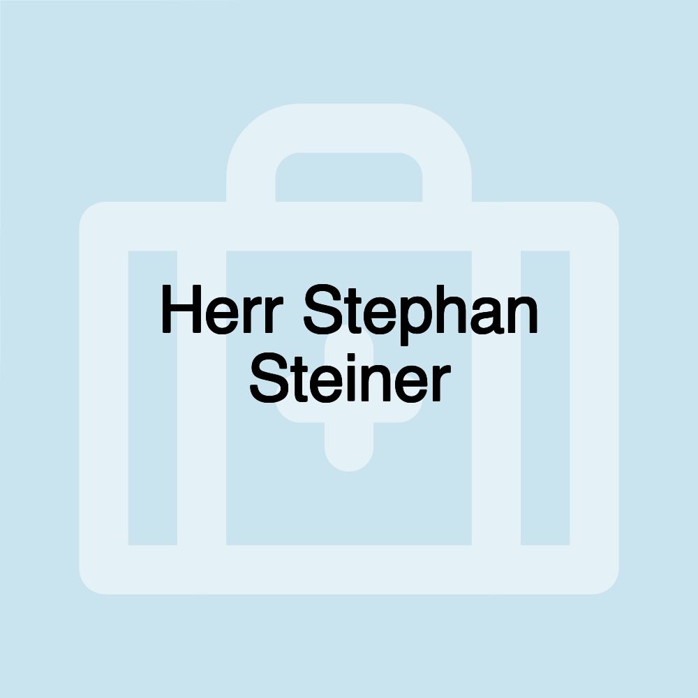 Herr Stephan Steiner