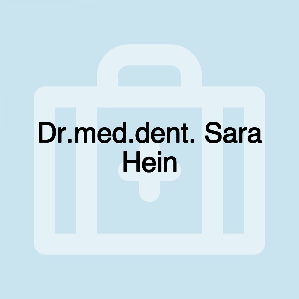 Dr.med.dent. Sara Hein