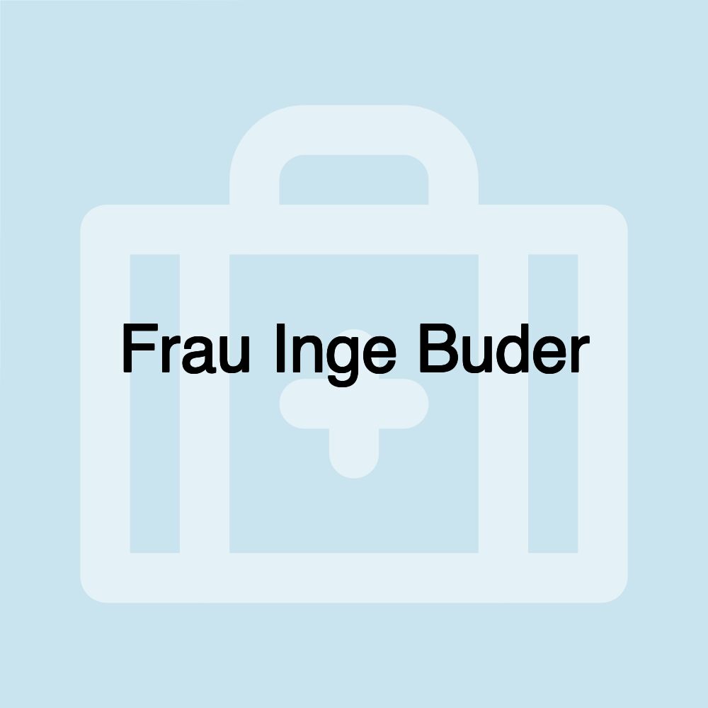 Frau Inge Buder