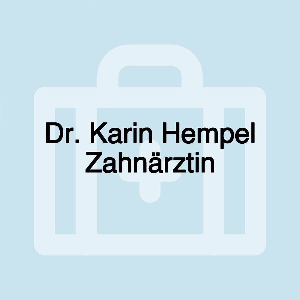 Dr. Karin Hempel Zahnärztin