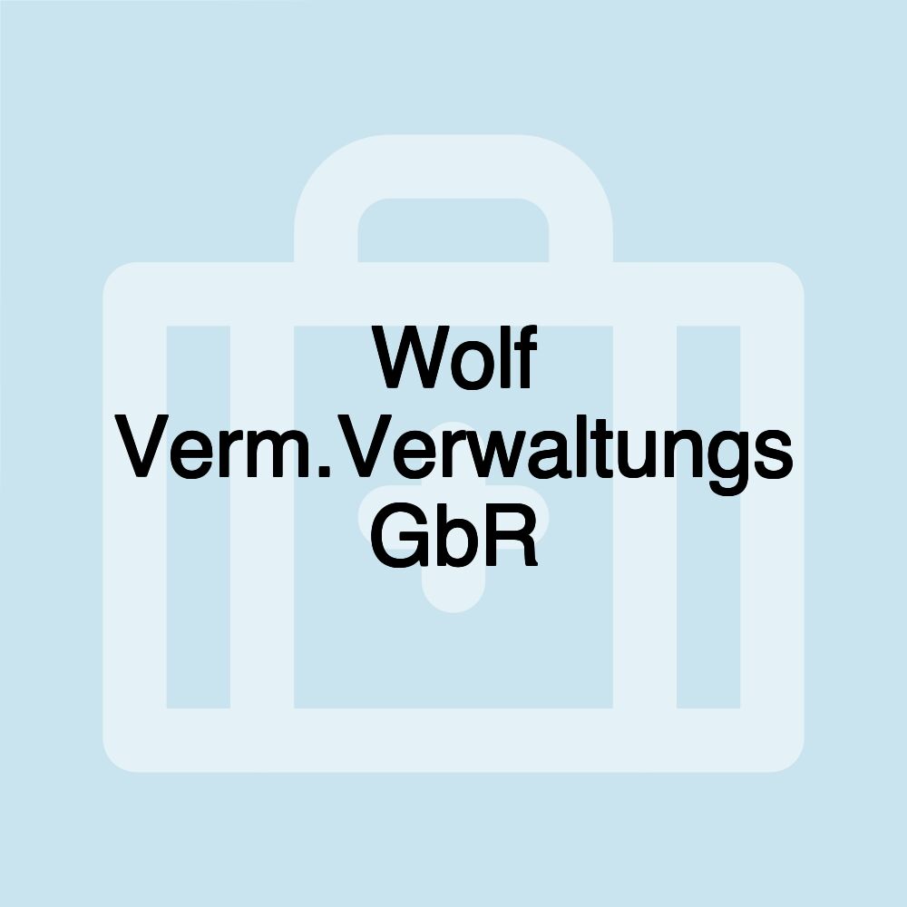 Wolf Verm.Verwaltungs GbR