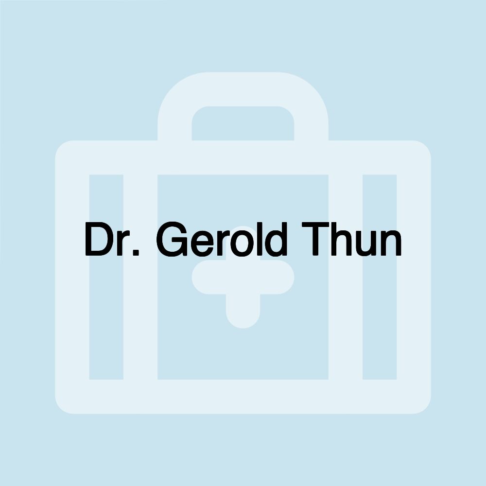 Dr. Gerold Thun