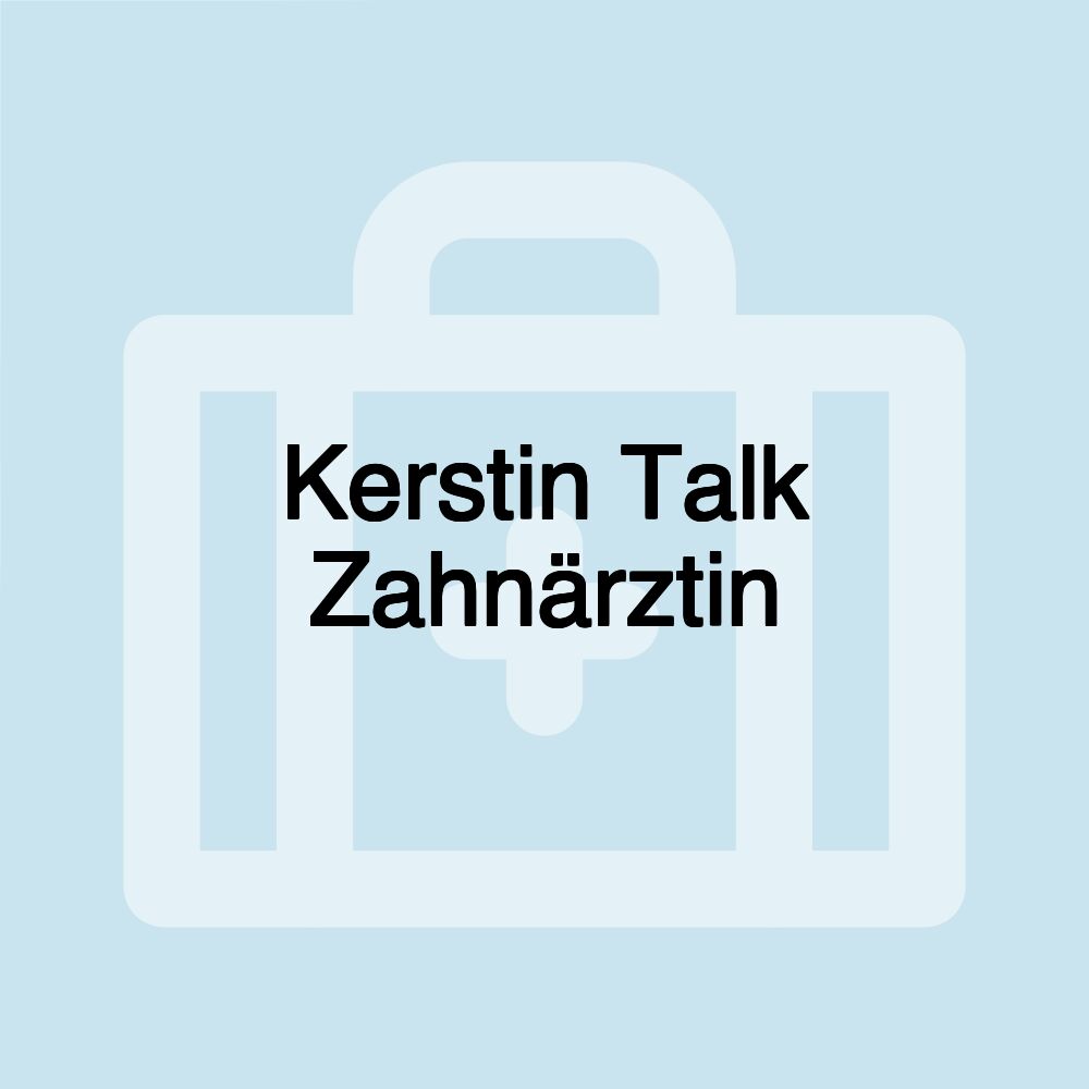 Kerstin Talk Zahnärztin