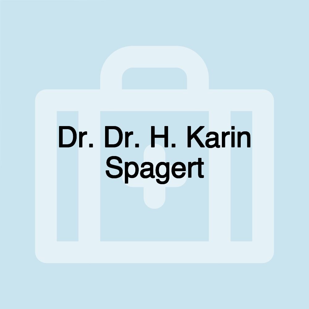 Dr. Dr. H. Karin Spagert