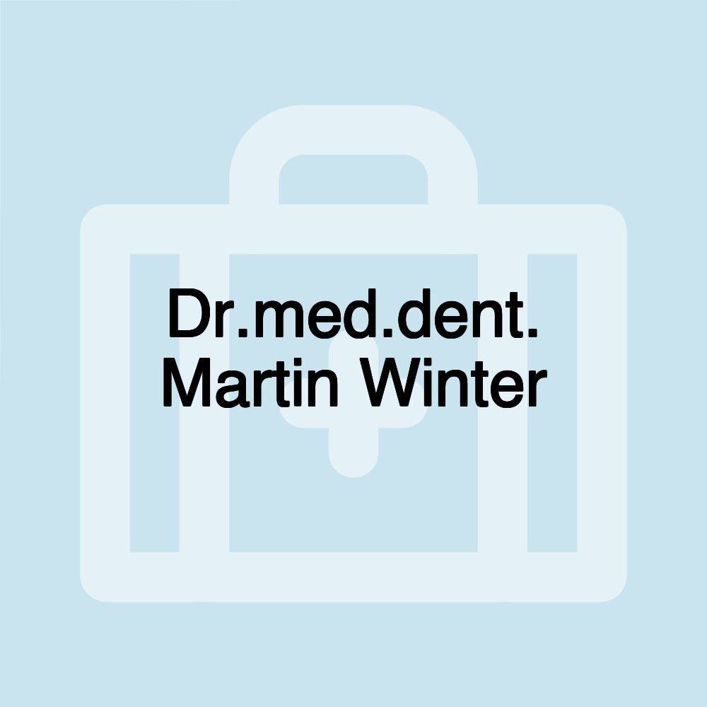 Dr.med.dent. Martin Winter