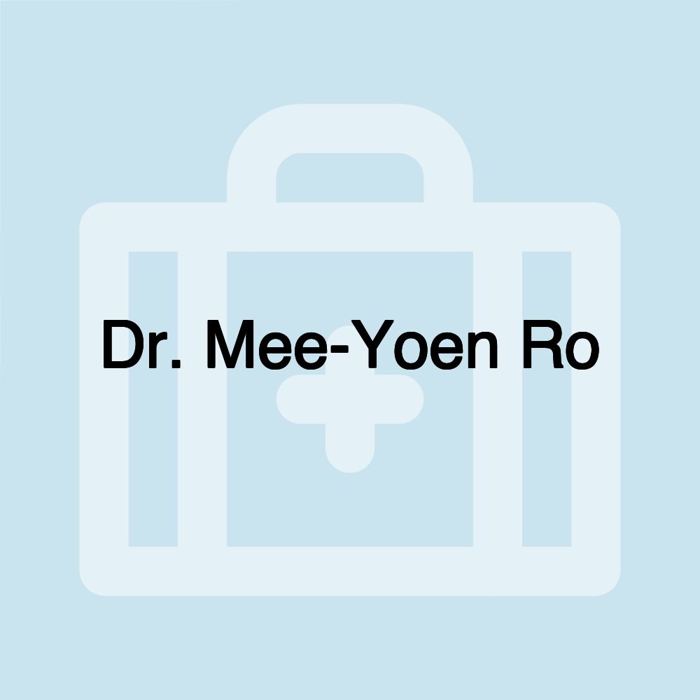 Dr. Mee-Yoen Ro