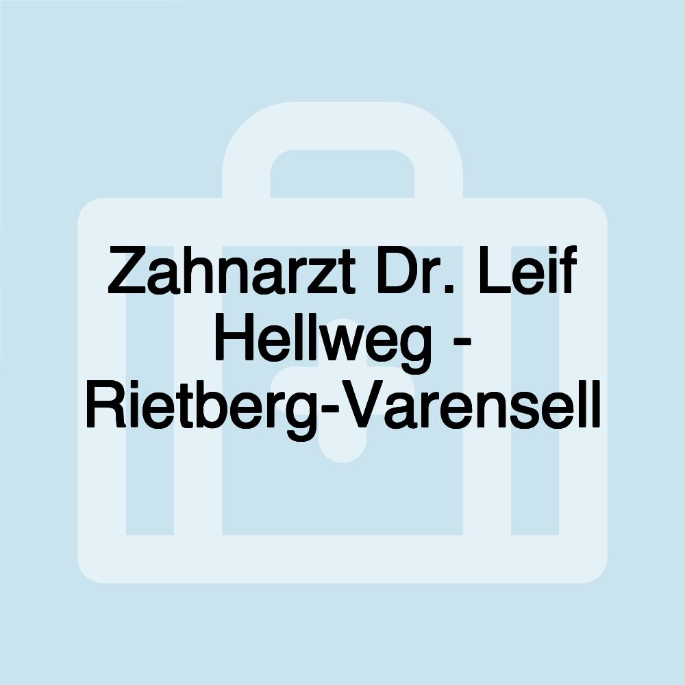 Zahnarzt Dr. Leif Hellweg - Rietberg-Varensell