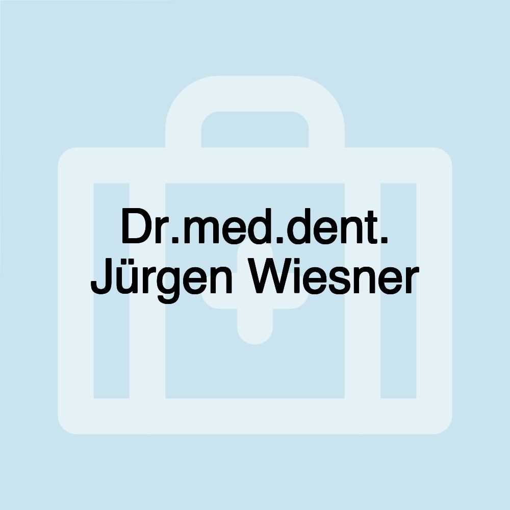 Dr.med.dent. Jürgen Wiesner