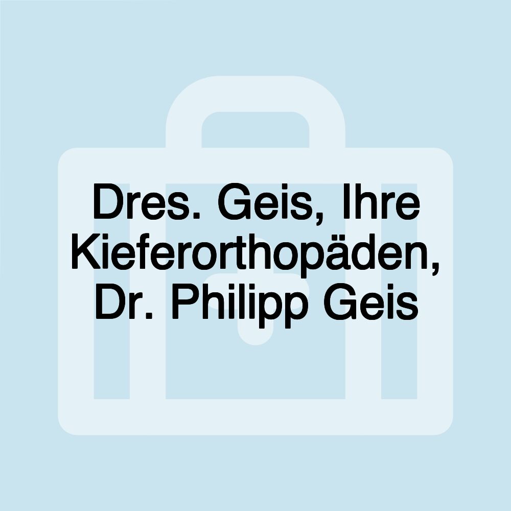 Dres. Geis, Ihre Kieferorthopäden, Dr. Philipp Geis