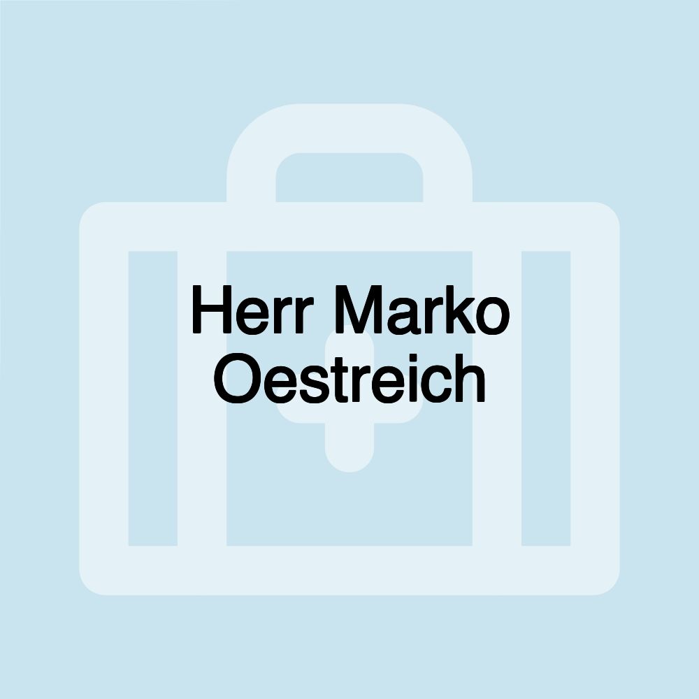 Herr Marko Oestreich