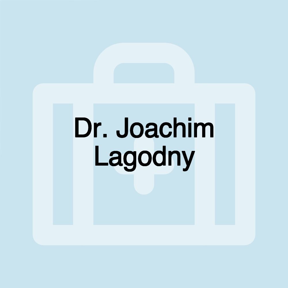 Dr. Joachim Lagodny