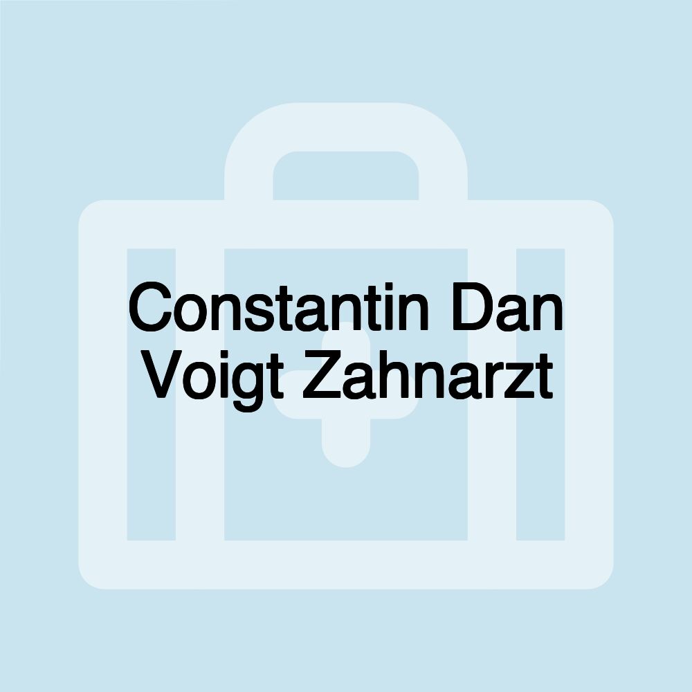 Constantin Dan Voigt Zahnarzt