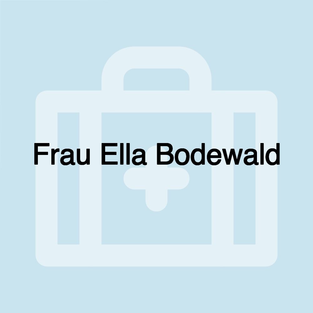 Frau Ella Bodewald