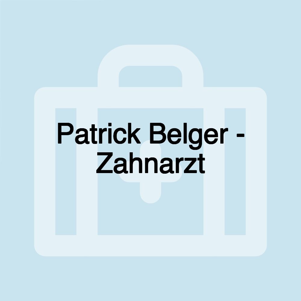 Patrick Belger - Zahnarzt