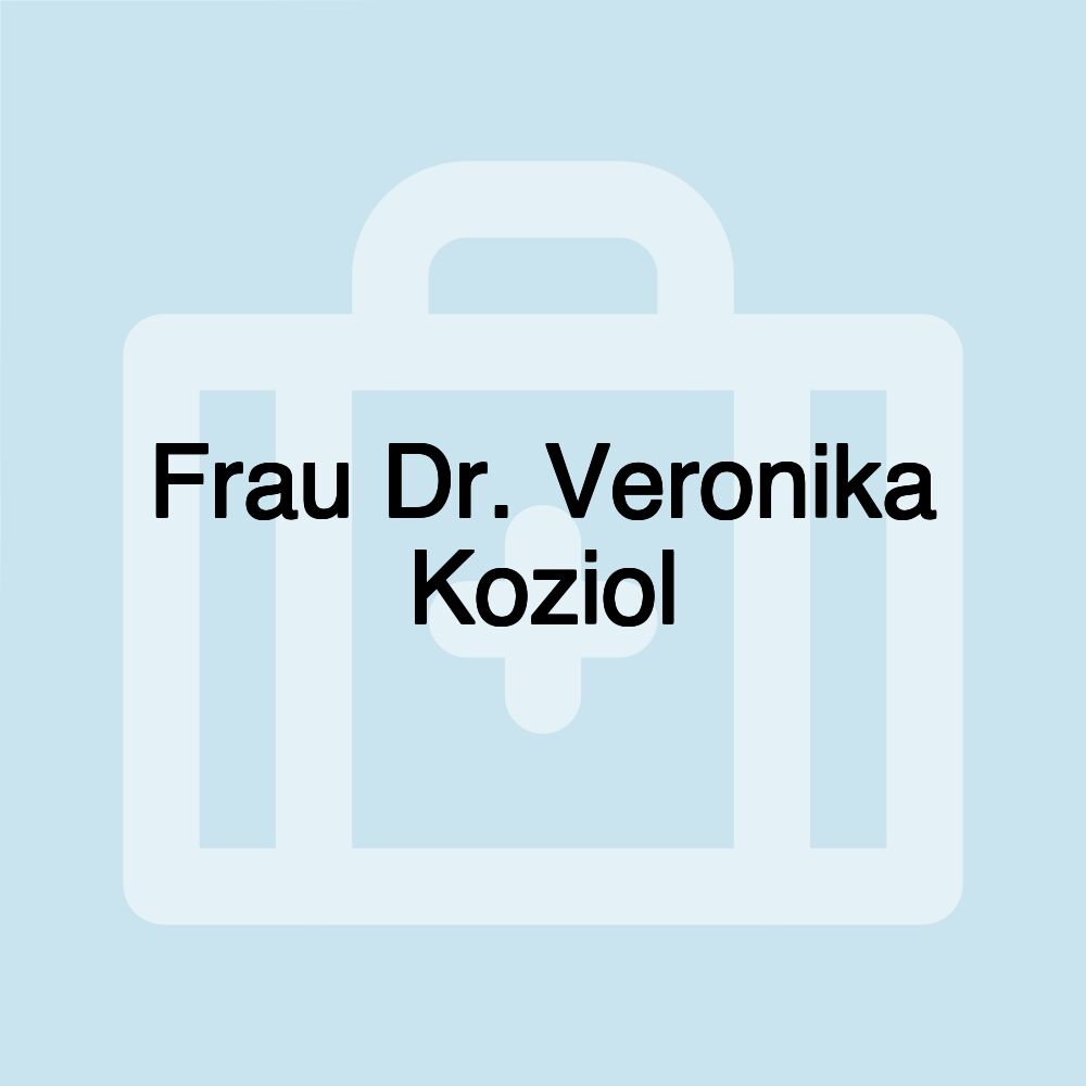 Frau Dr. Veronika Koziol