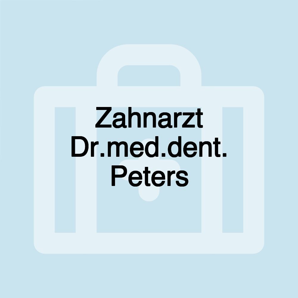 Zahnarzt Dr.med.dent. Peters