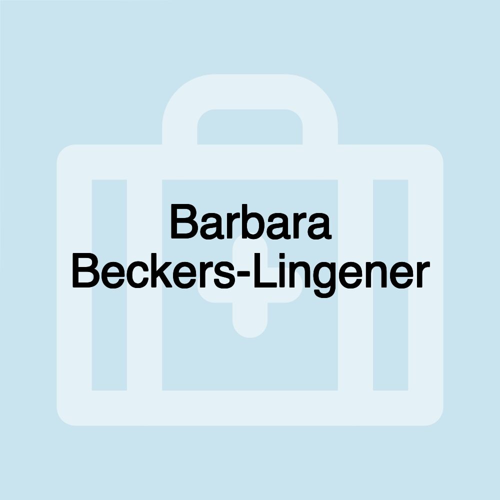 Barbara Beckers-Lingener