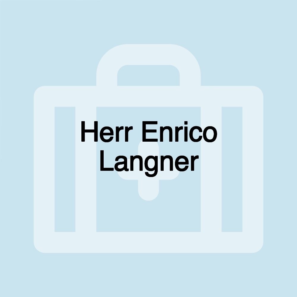 Herr Enrico Langner