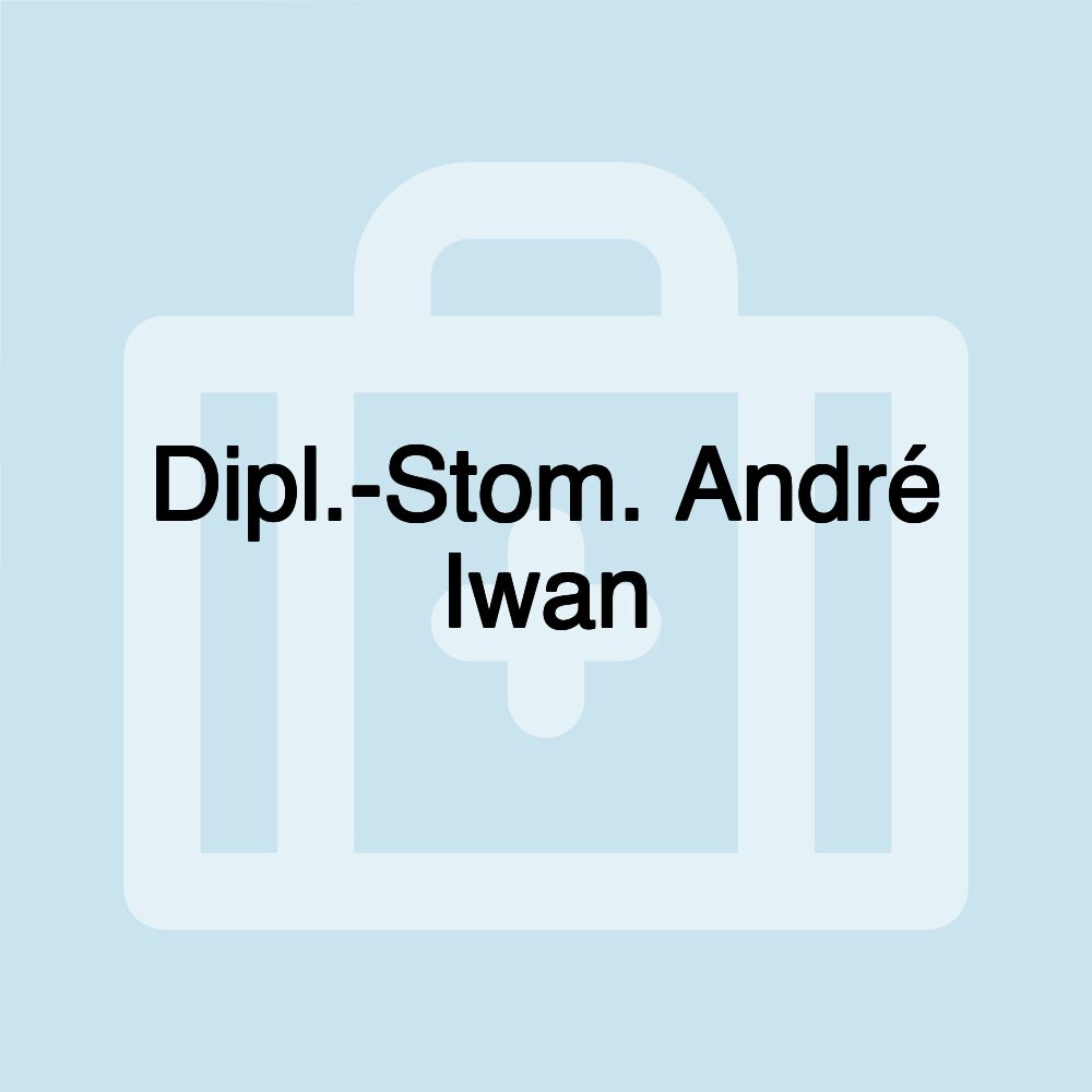 Dipl.-Stom. André Iwan