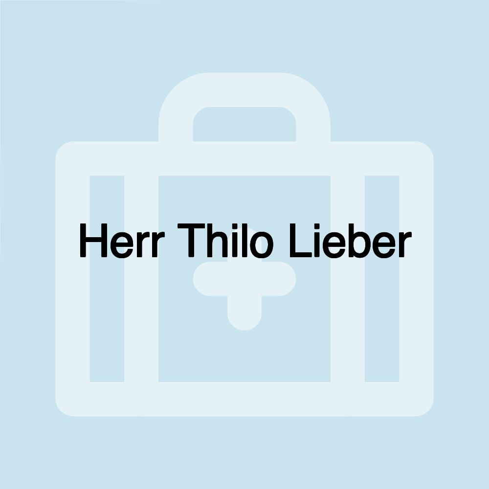 Herr Thilo Lieber