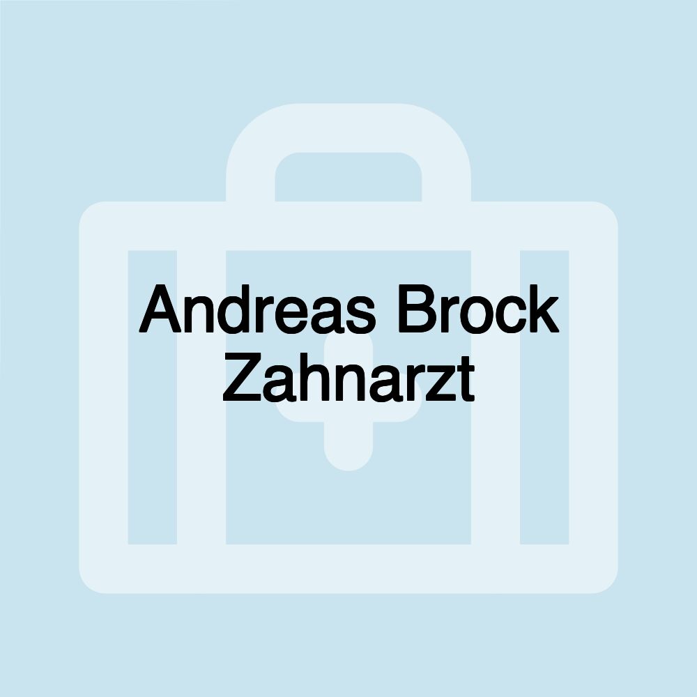 Andreas Brock Zahnarzt