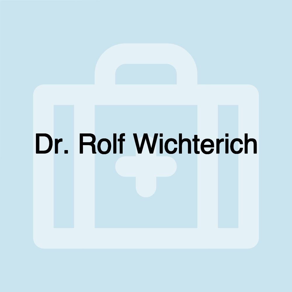 Dr. Rolf Wichterich