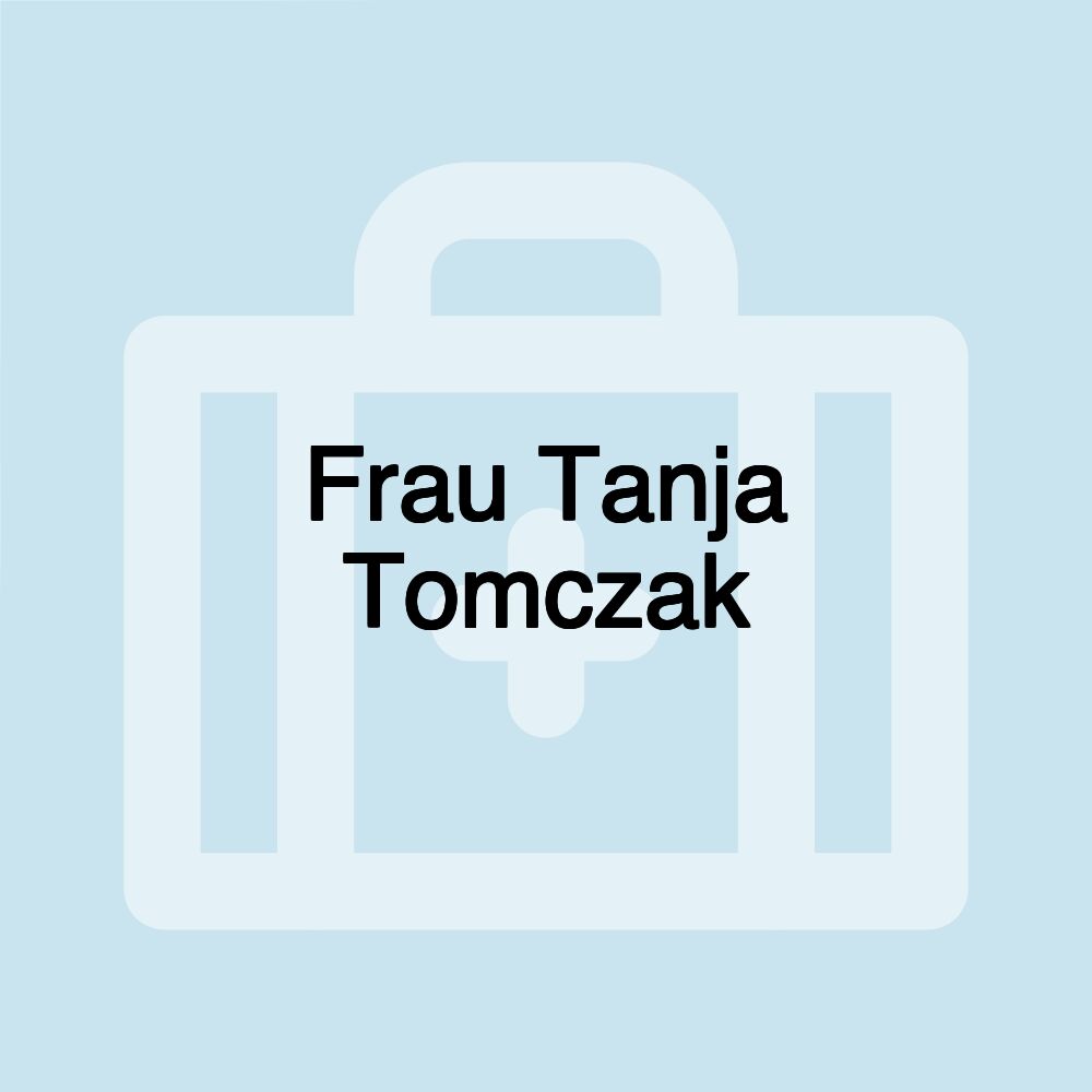 Frau Tanja Tomczak