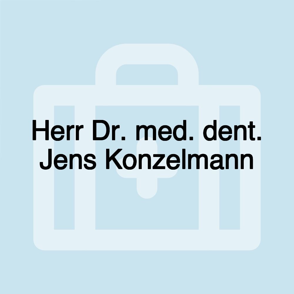 Herr Dr. med. dent. Jens Konzelmann