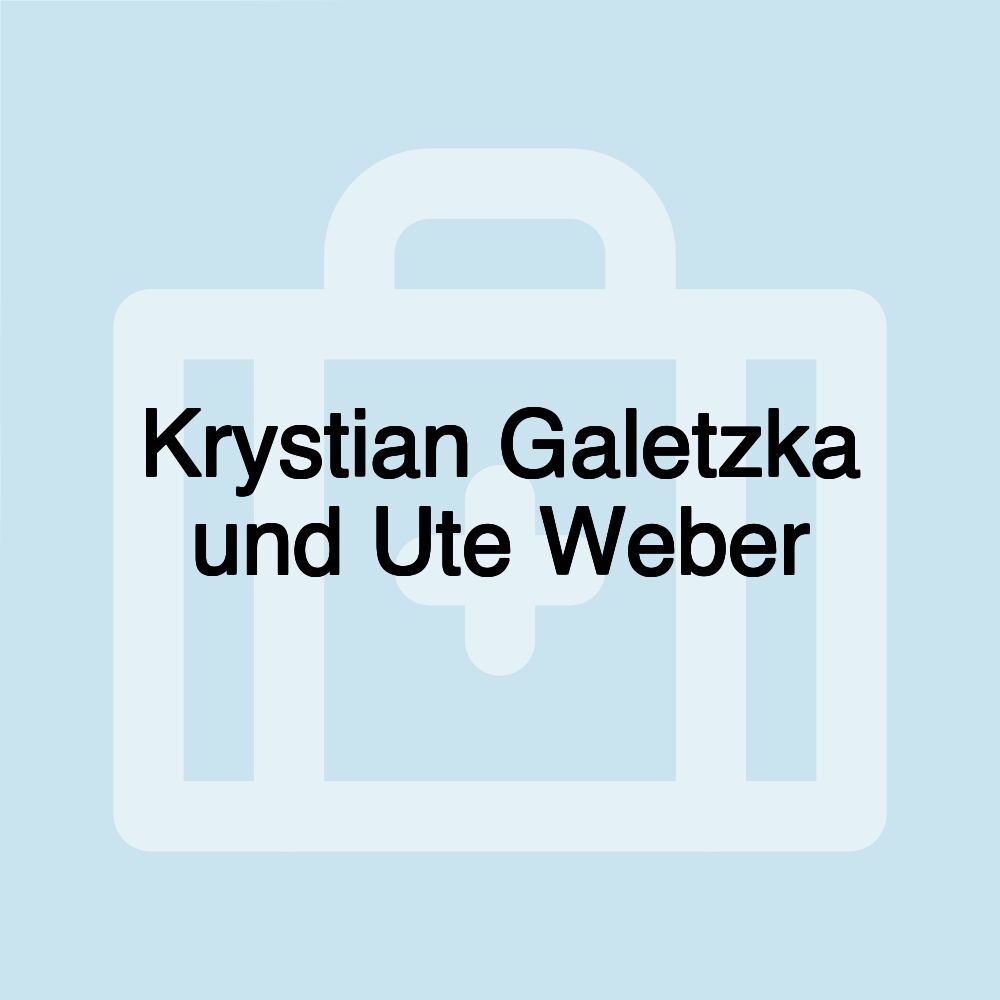 Krystian Galetzka und Ute Weber