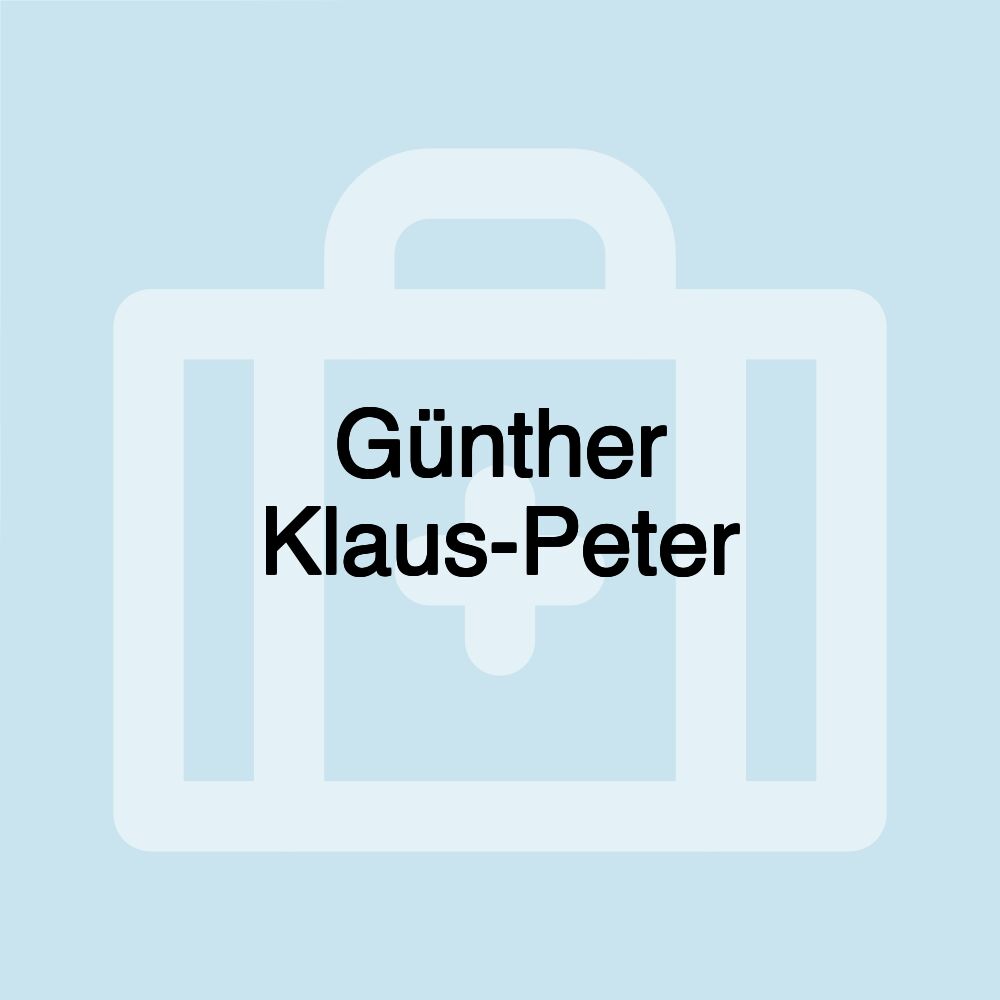 Günther Klaus-Peter