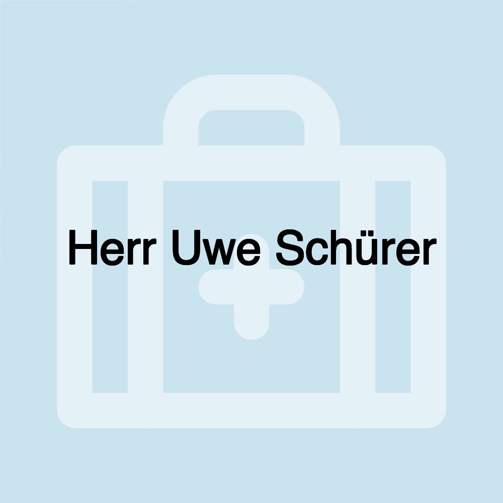 Herr Uwe Schürer