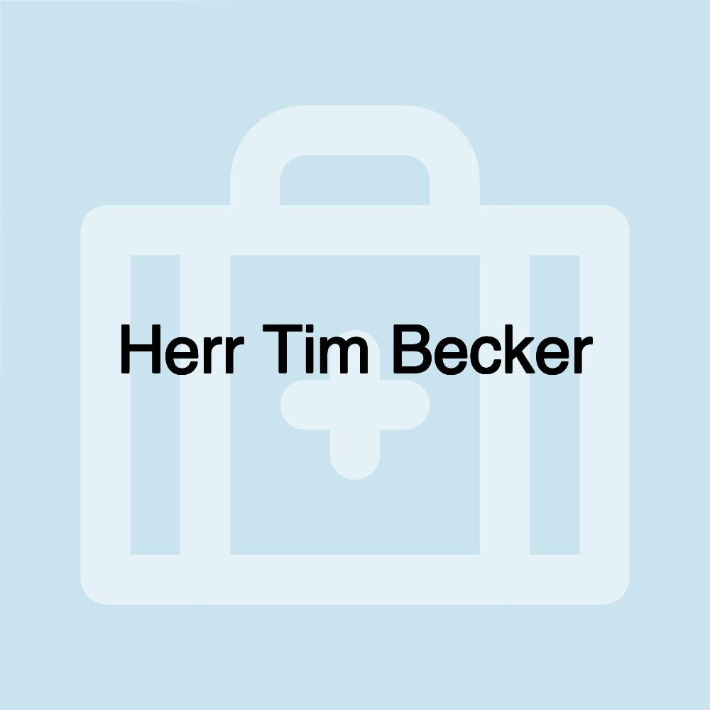 Herr Tim Becker